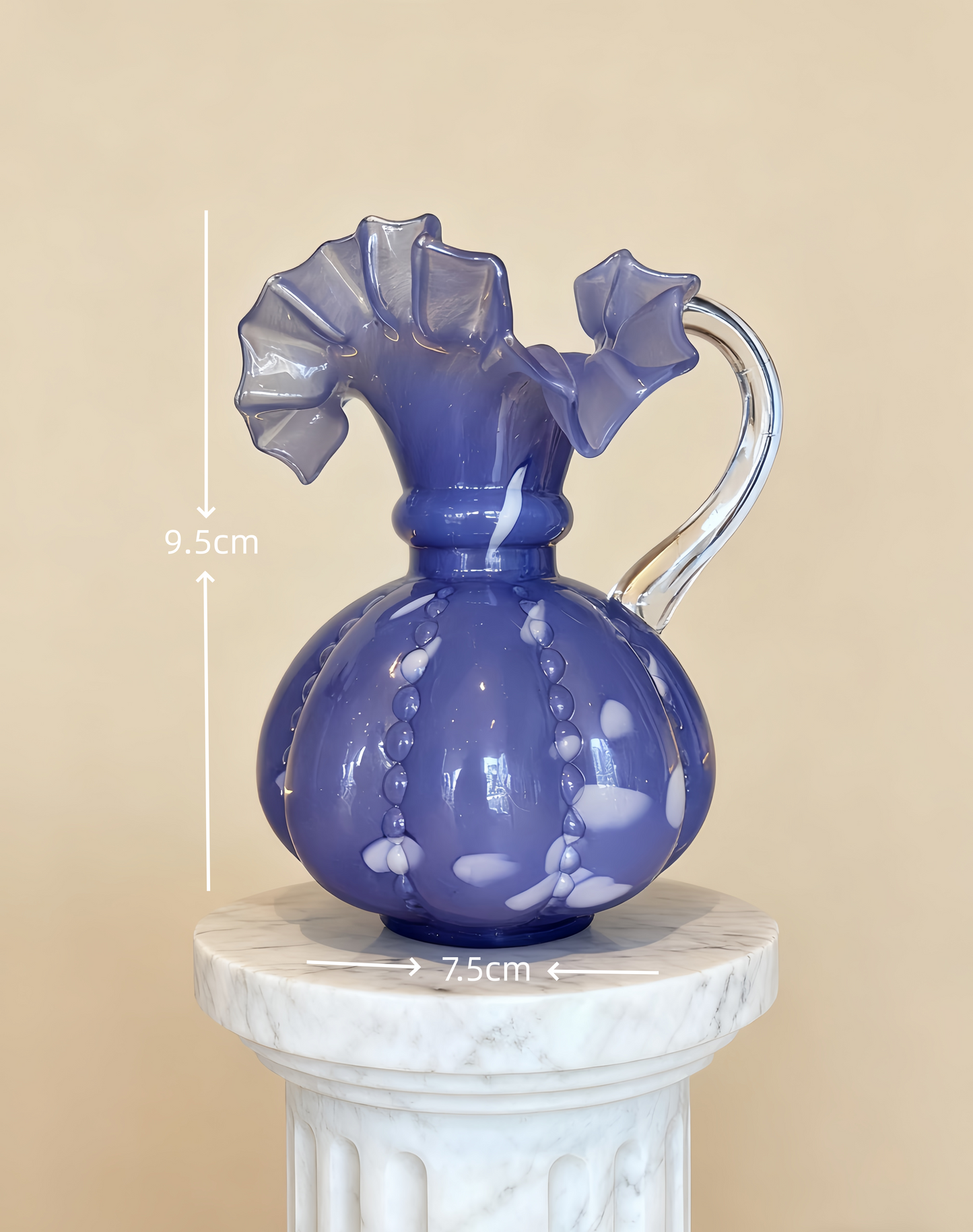 Amethyst Petal Caress Vase