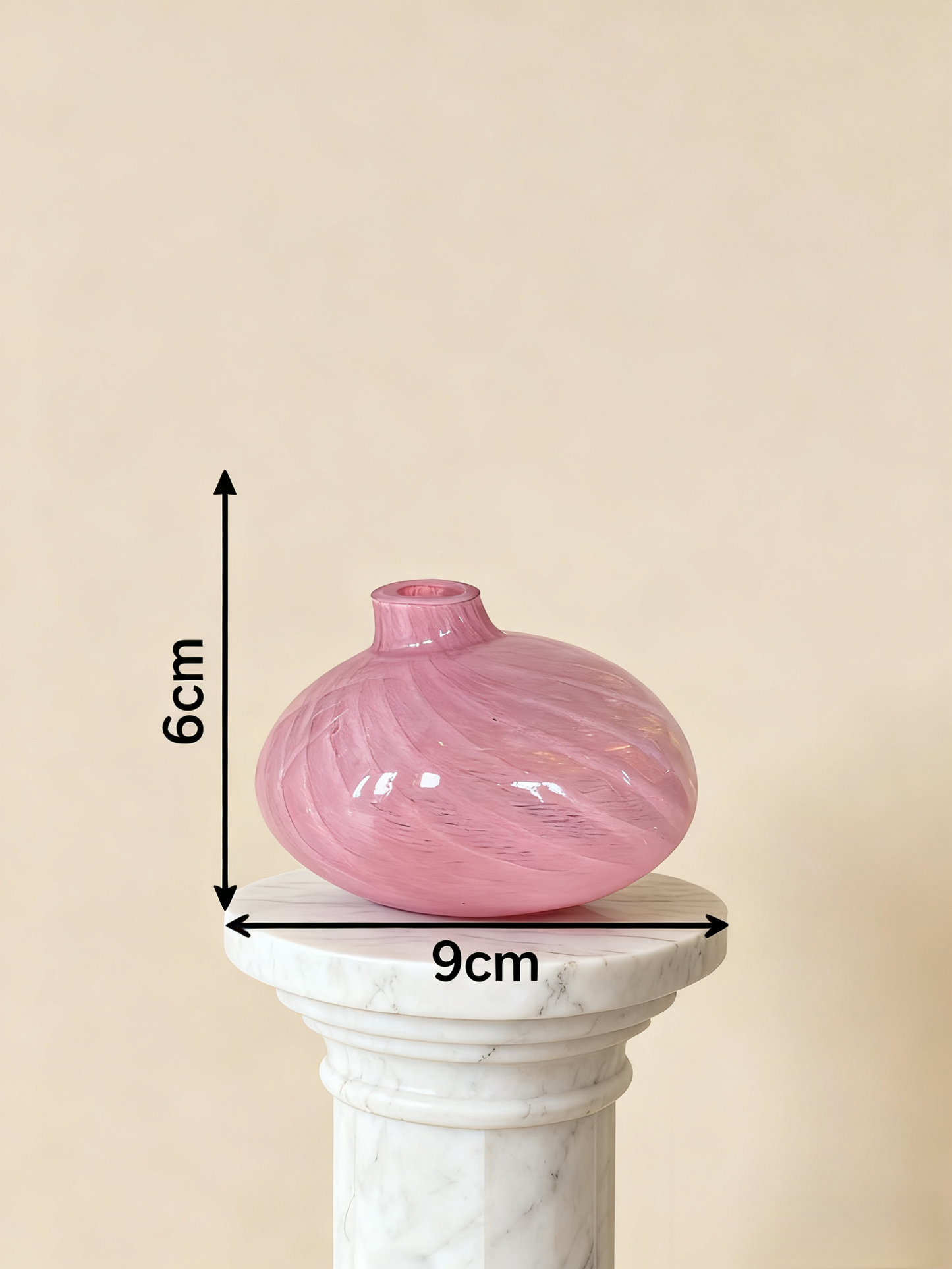 Pebble Vase - Rose Colour