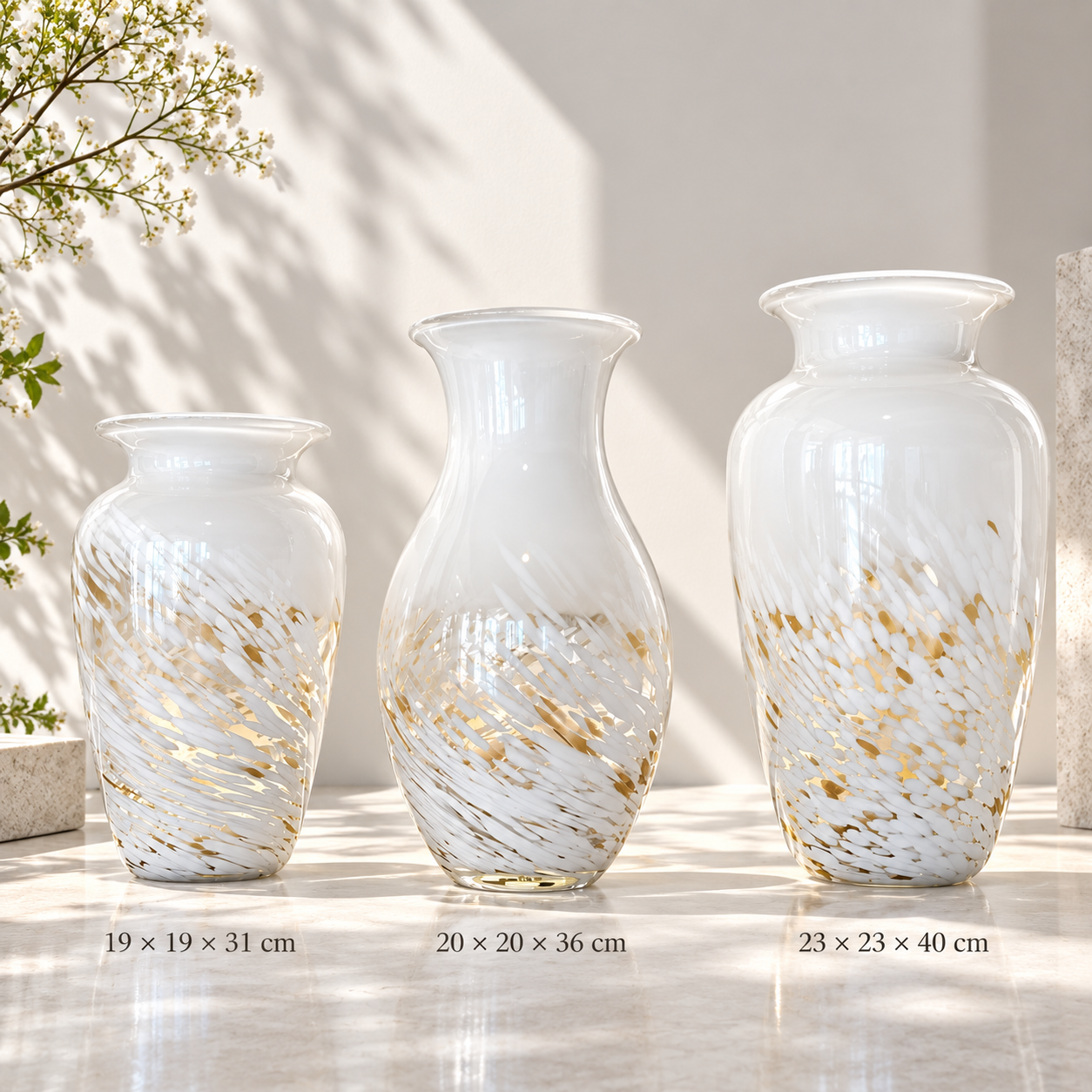 Ivory Cascade Vase