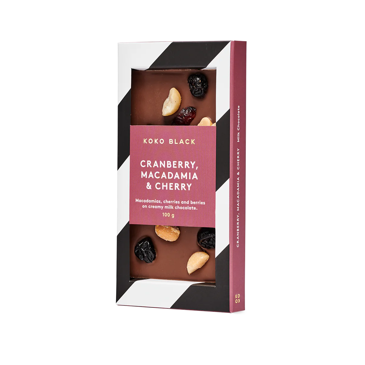 KOKOBLACK Chocolate Cranberry Macadamia & Cherry | 100g