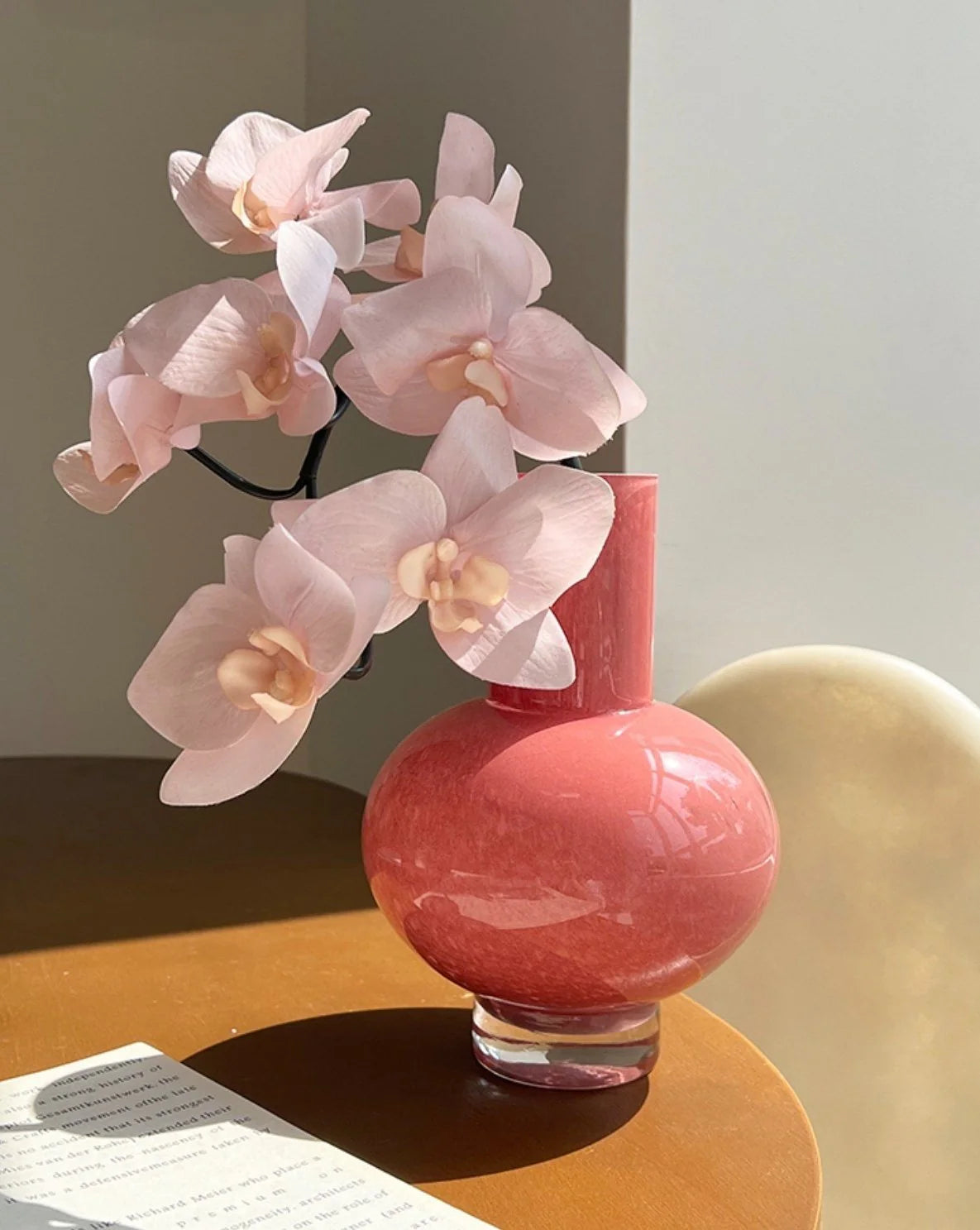 Retro Colour Glazed Decorative Vase - Unique Glass Vase Decor