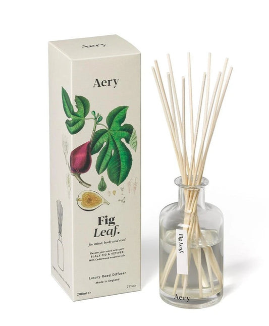 Fig Leaf 200ml Reed Diffuser - Black Fig Vetiver and Cedarwood