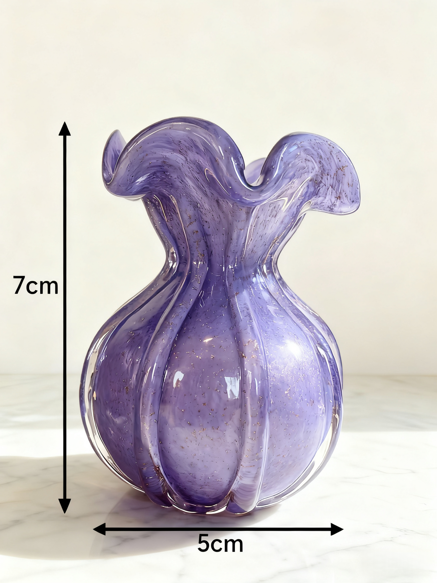 Classic Glass Vase - Purple (2 Sizes Available)