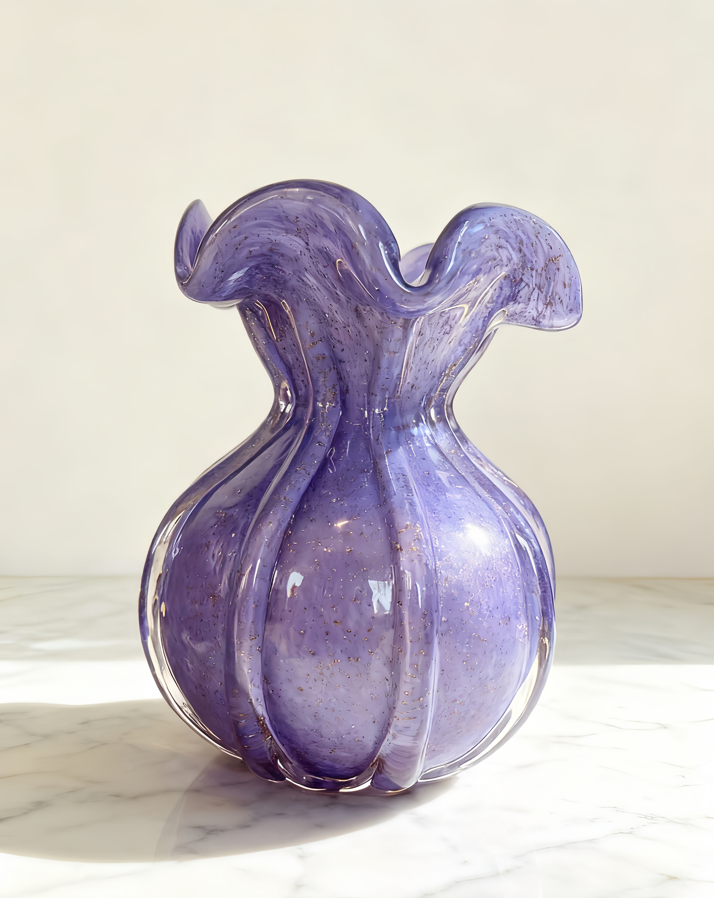Classic Glass Vase - Purple (2 Sizes Available)