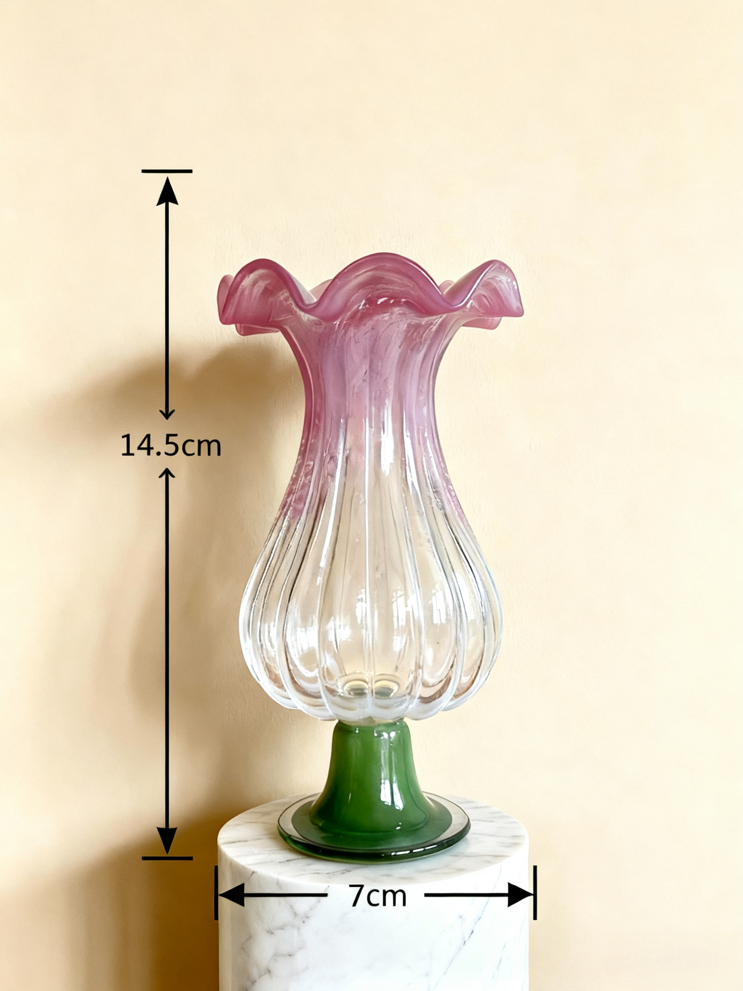Blushing Stem Vase