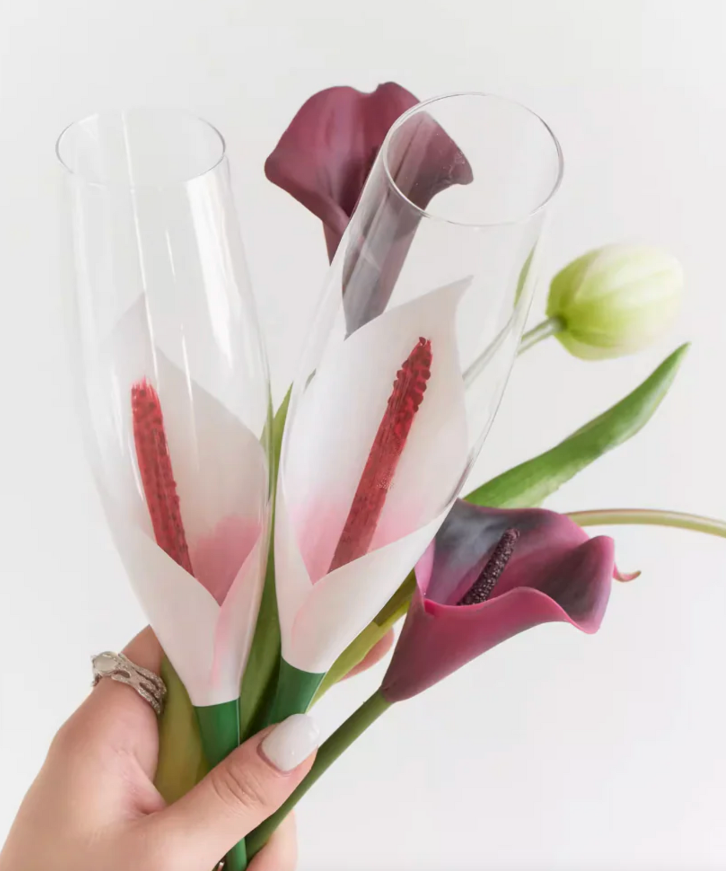 Soremo - Aethiopica Flower Champagne Glass (set)