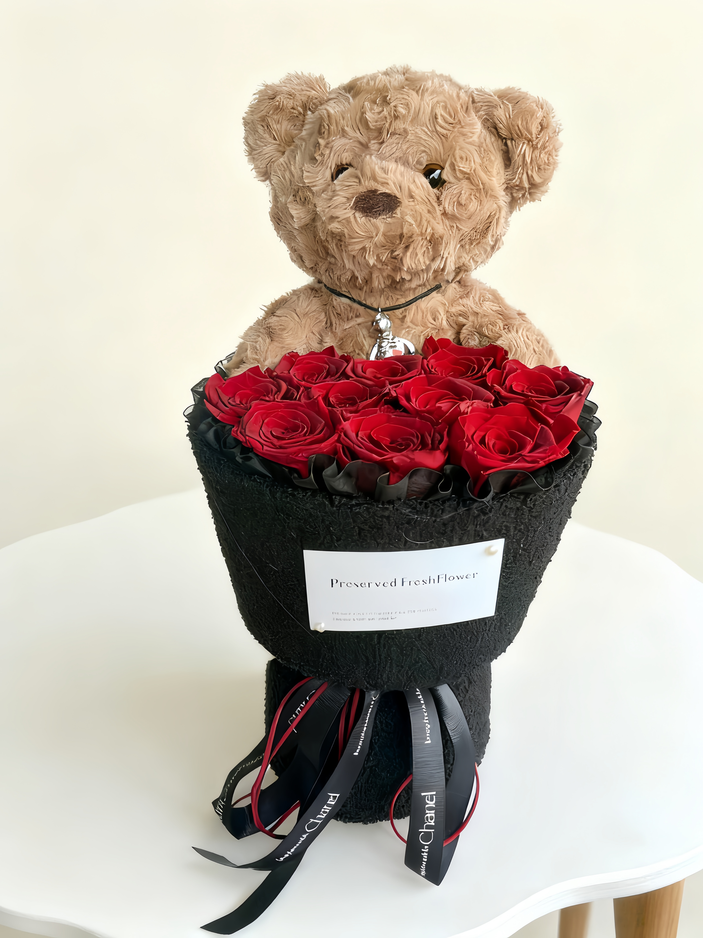 Eternal Rose & Teddy Embrace