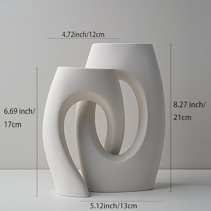 Ceramic Vase | Luxury Room Decors - Metallic Set