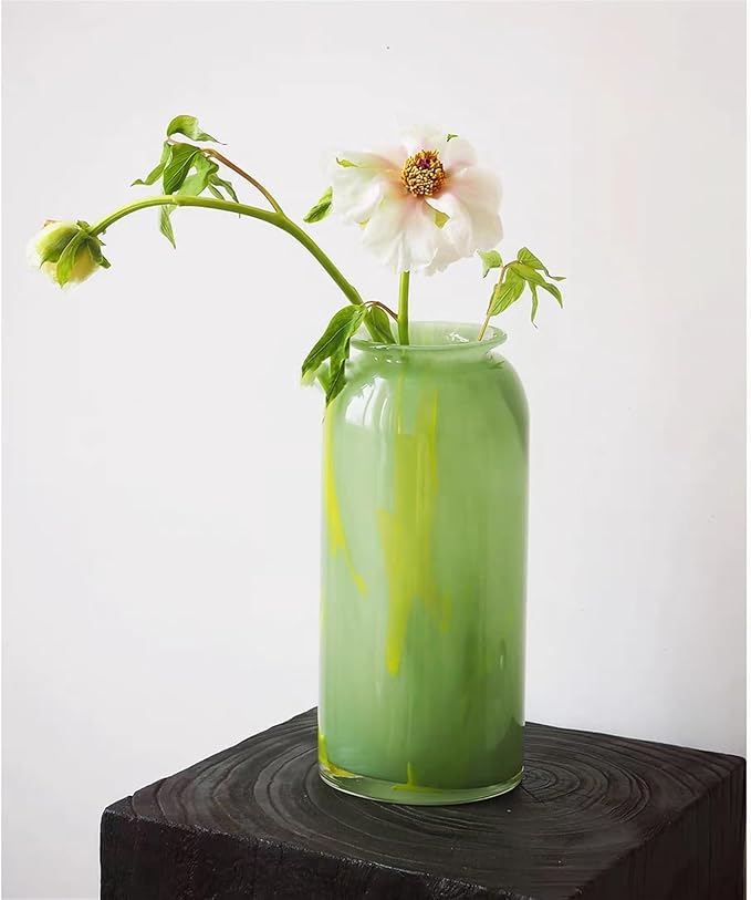 Mint Mystique Glass Vase