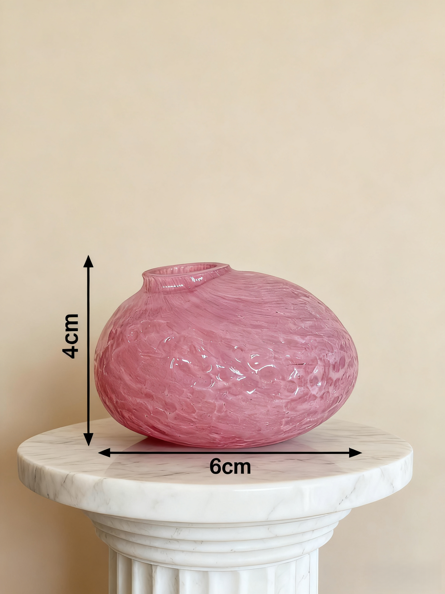 Pebble Vase - Rose Colour