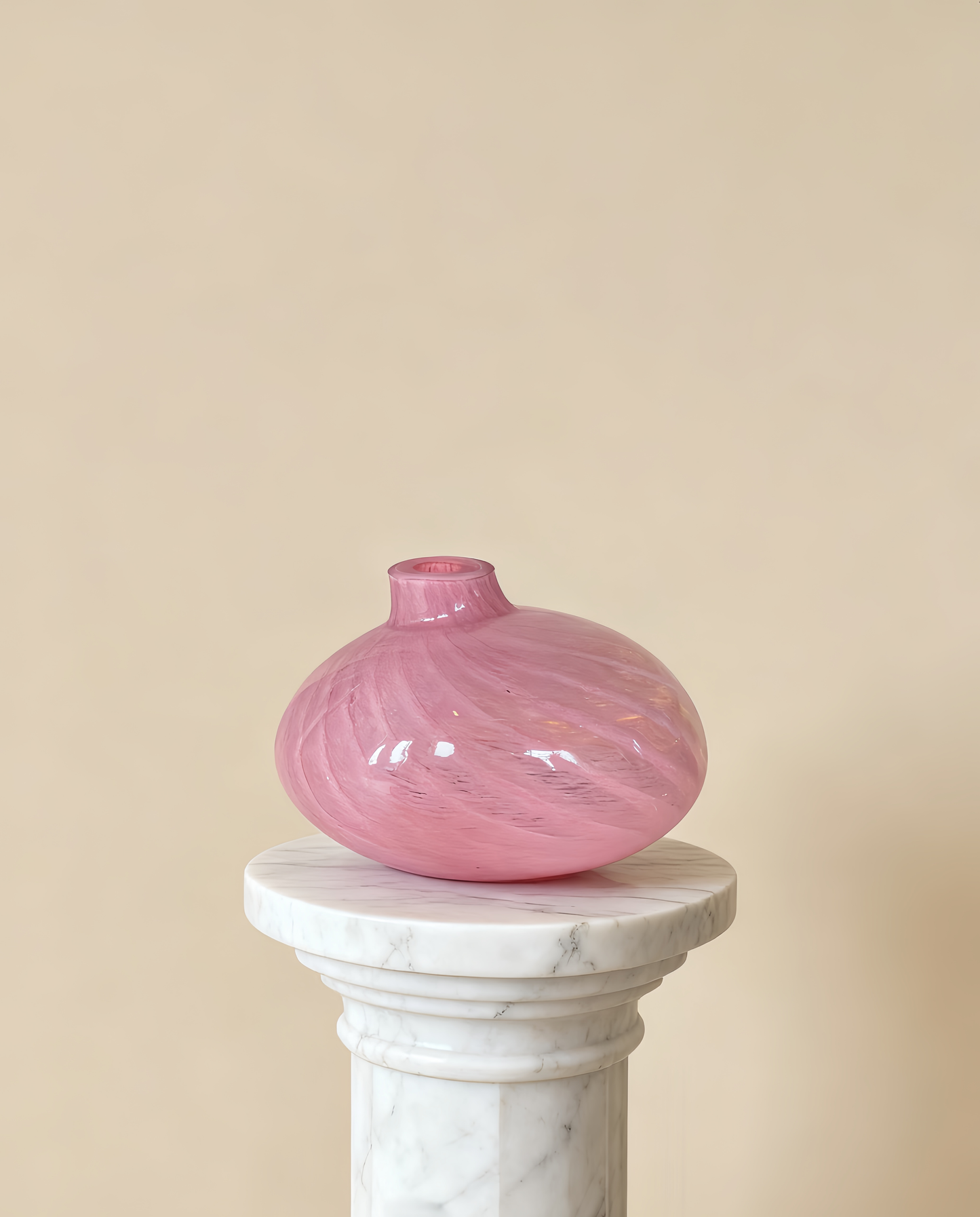 Pebble Vase - Rose Colour