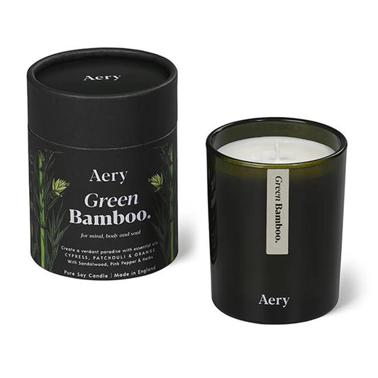 Botanical Green 200g Soy Candle - Green Bamboo