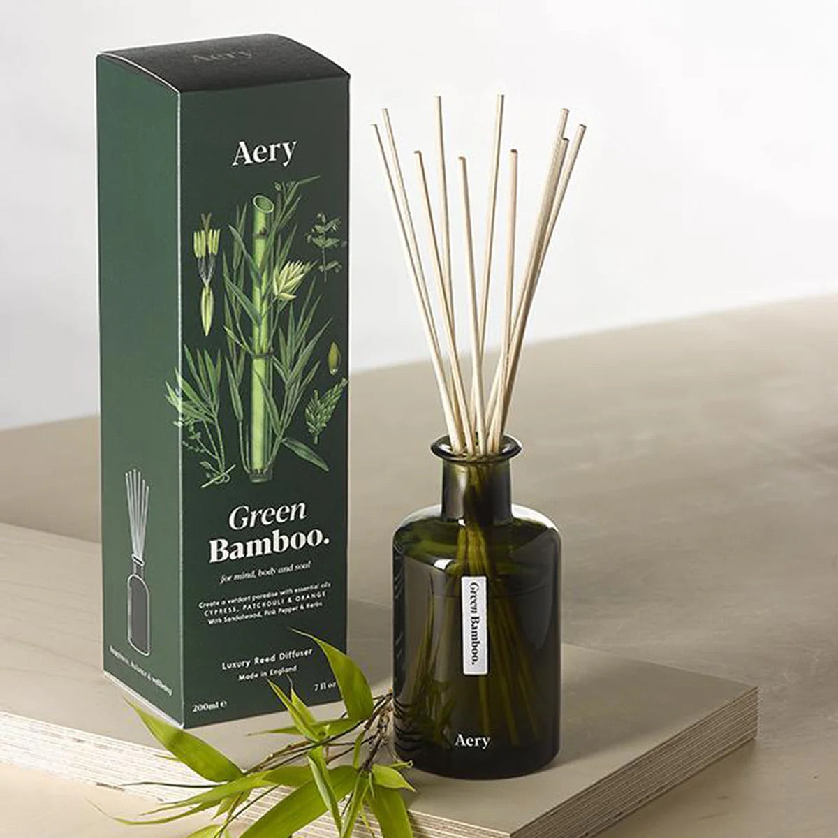 Botanical Green 200ml Reed Diffuser - Green Bamboo