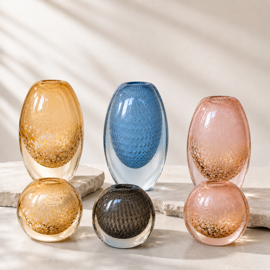 Dewdrop Glass Vase(Different Colours Available)