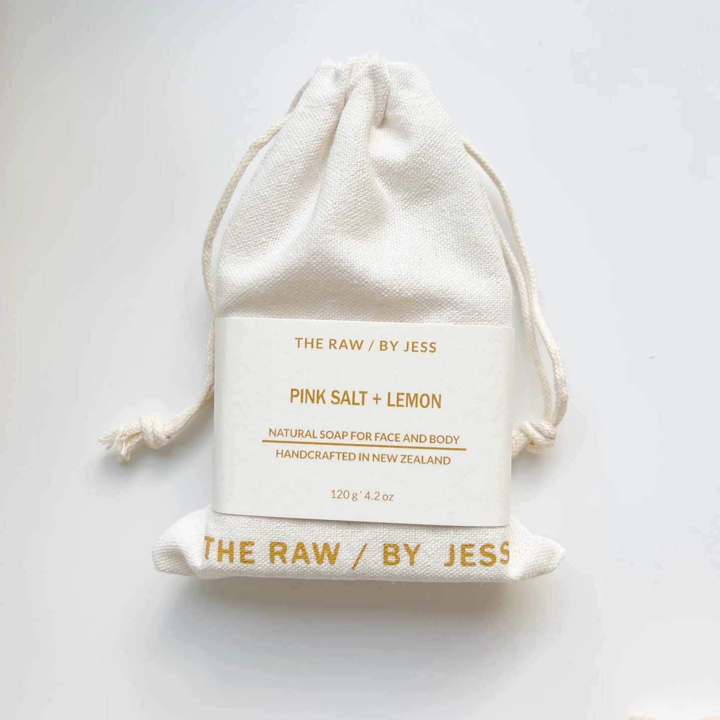 The Raw By Jess Face and Body Soap - Pink Salt + Lemon