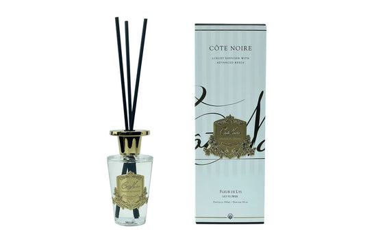 Cote Noire Refillable Diffuser 150ml - LILY FLOWER GOLD