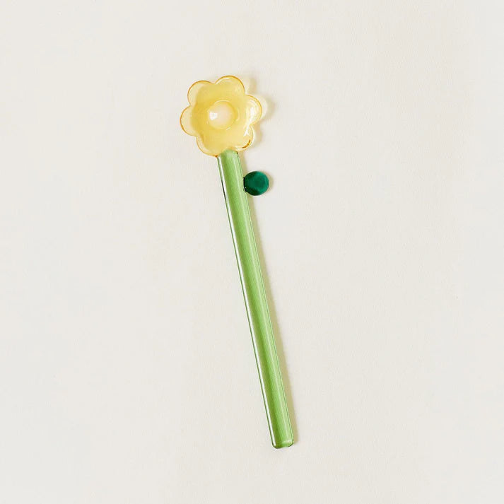 Soremo - Handcrafted Stained Glass Flower Stir Spoon