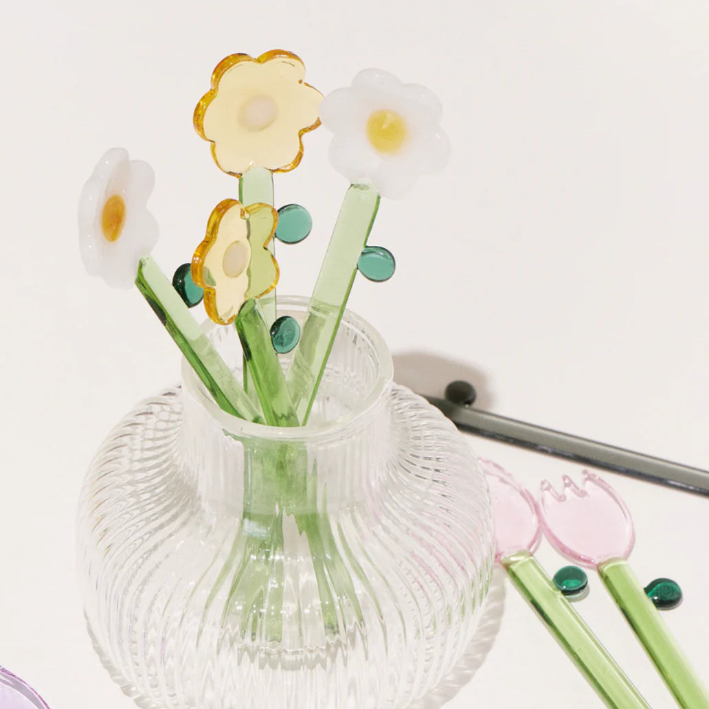 Soremo - Handcrafted Stained Glass Flower Stir Spoon