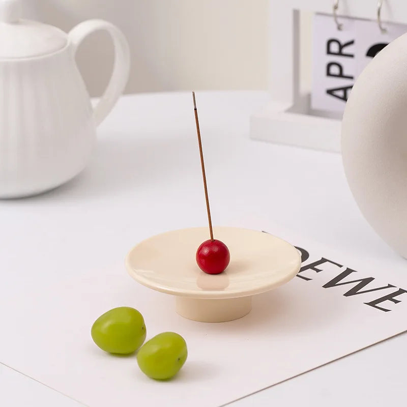 Wooden Colour Ball Incense Tray