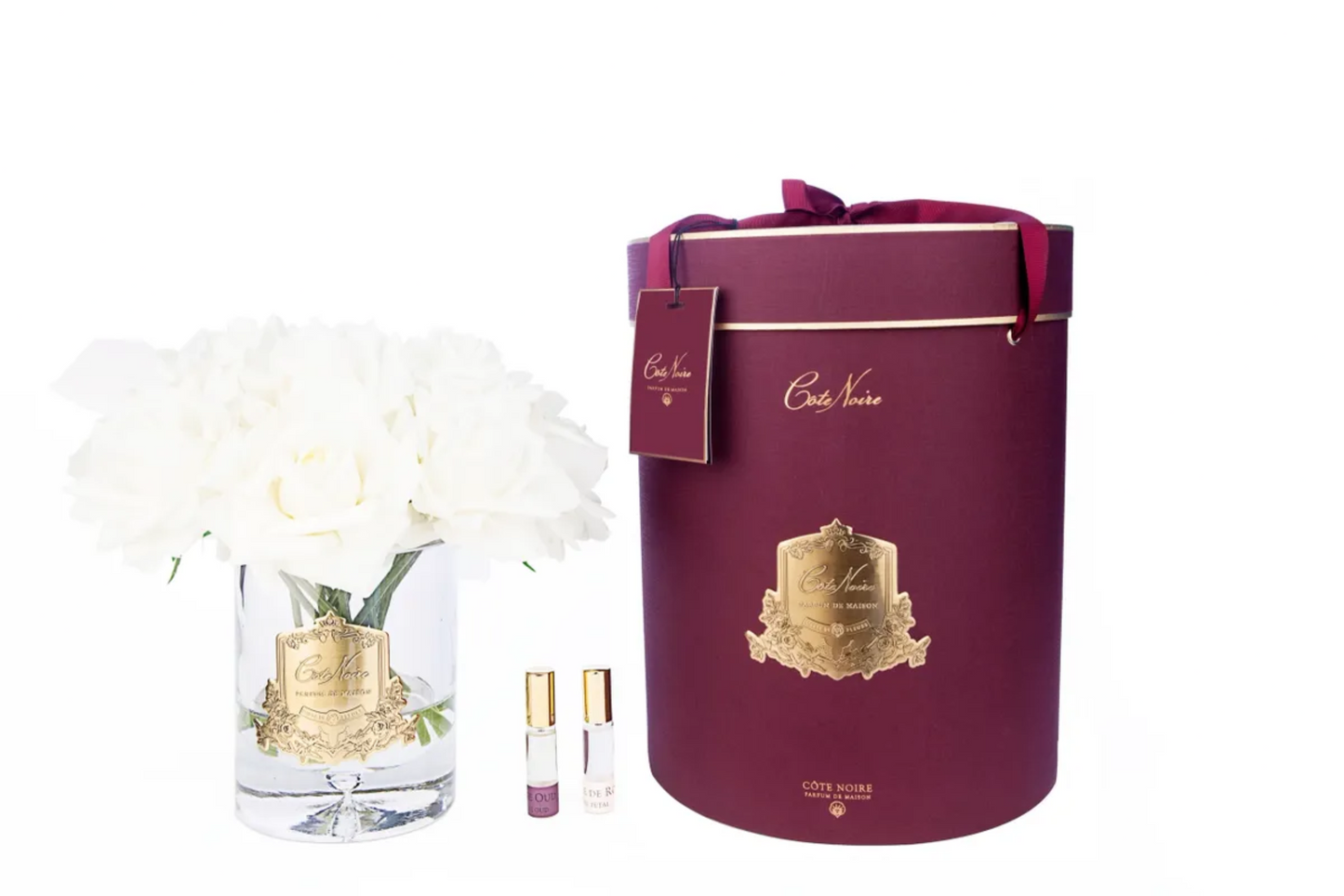 Cote Noire Scented Grand Champagne Rose Bud Bouquet - ROSE PETAL & ROSE OUD