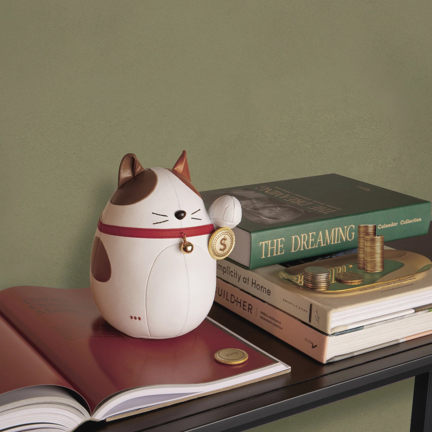 Zuny Bookend Classic Lucky Cat Fu