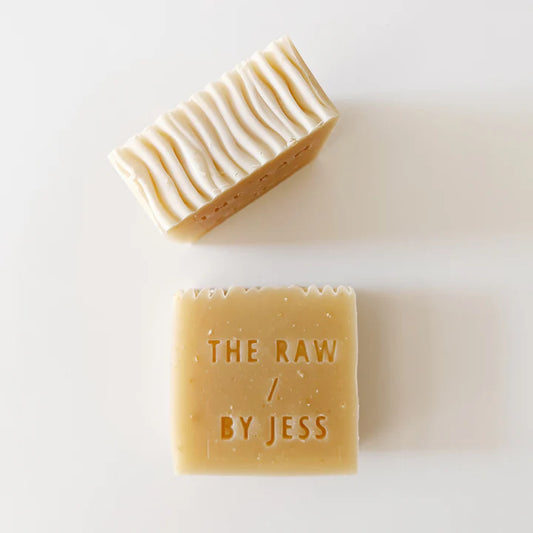 The Raw By Jess Face and Body Soap - Oatmeal + Coconut Milk