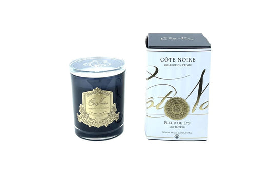 Cote Noire Crystal Glass Lid Candle 185g - LILY FLOWER