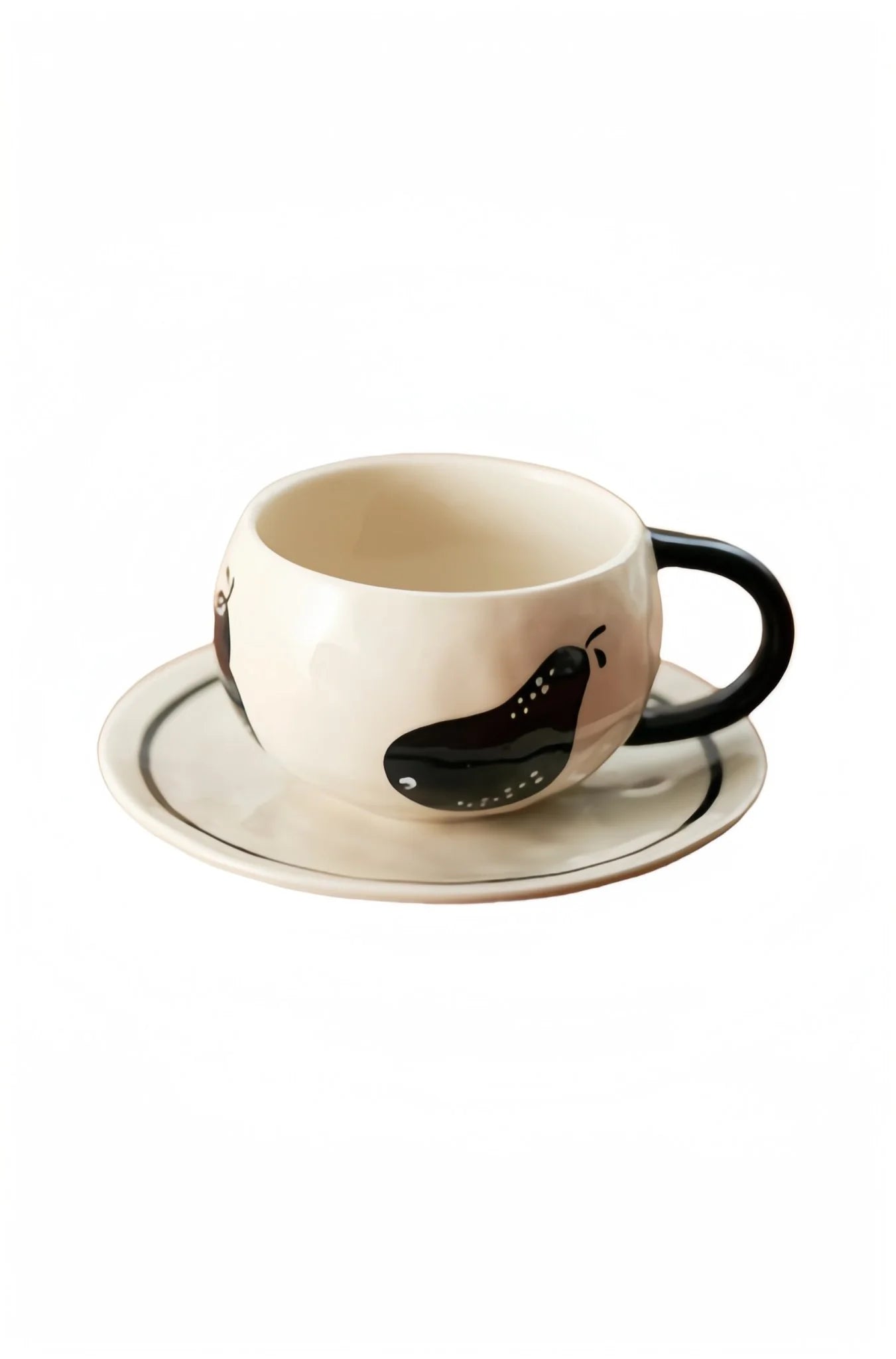 Japanese Black Pear Mug (coffee set)