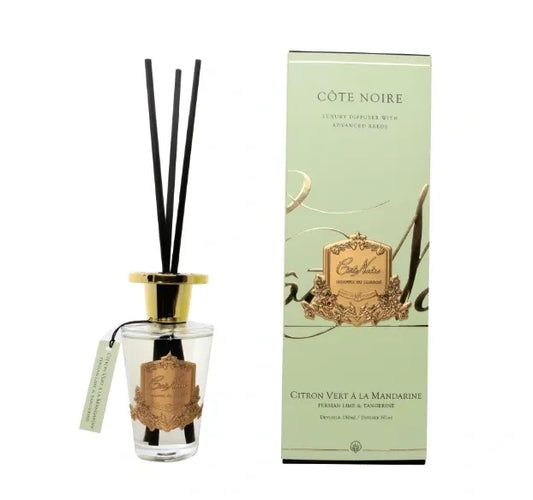 Cote Noire Refillable Diffuser 150ml - PERSIAN LIME & TANGERINE GOLD