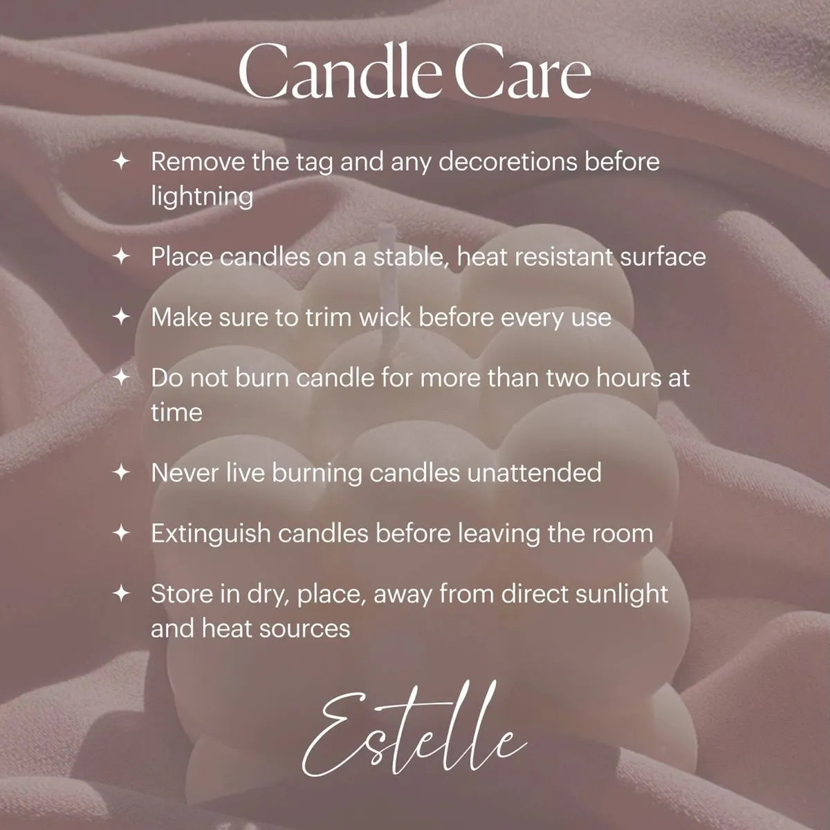 Estelle Large Clam Shell Soy Wax Candle