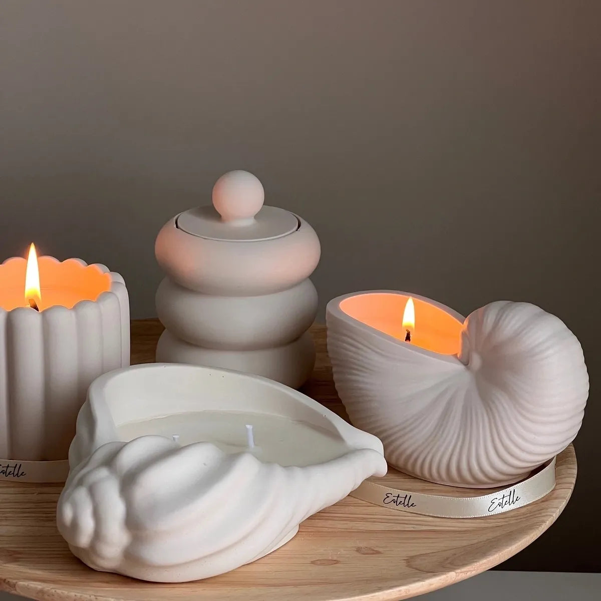 Estelle Sea Shell Container Soy Wax Candle