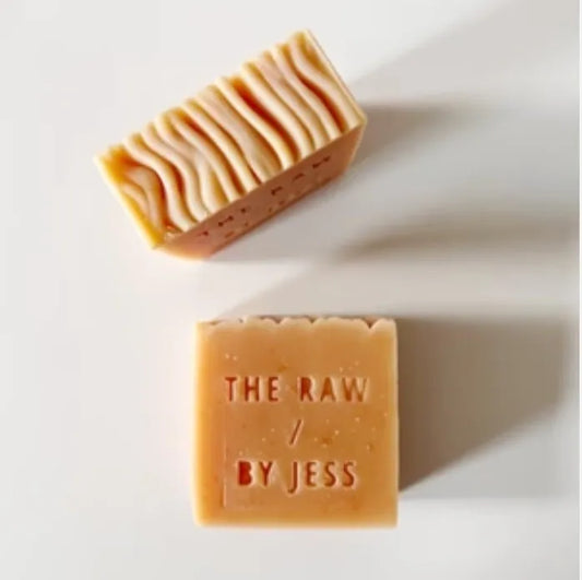 The Raw By Jess Face and Body Soap - Ginger + Wheat Cream