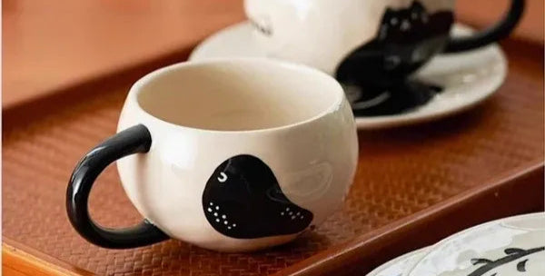 Japanese Black Pear Mug (coffee set)