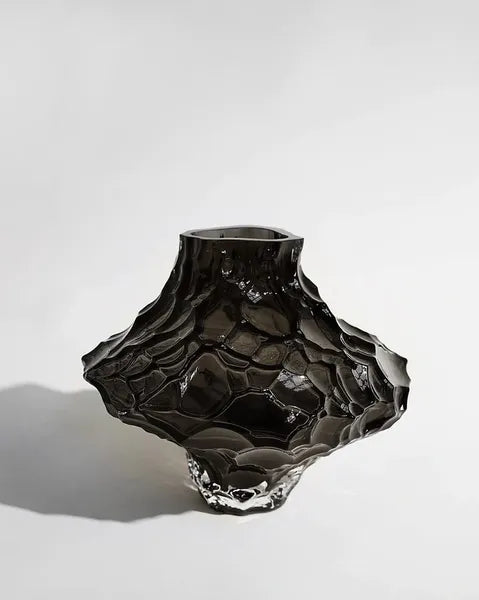 Luxury Japanese-Style Canyon Vase - Smoke